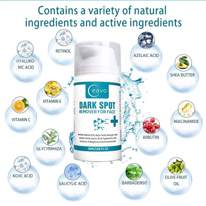 Dark Spot Remover For Face Serum With Vitamin C and E, Retinol