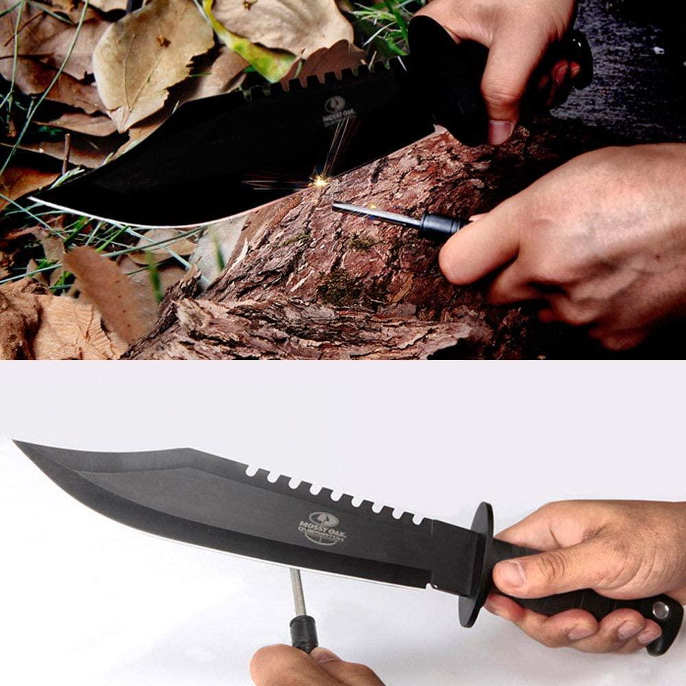 13 MILITARY TACTICAL Hunting FIXED BLADE SURVIVAL Knife Fire Starter  Sharpener