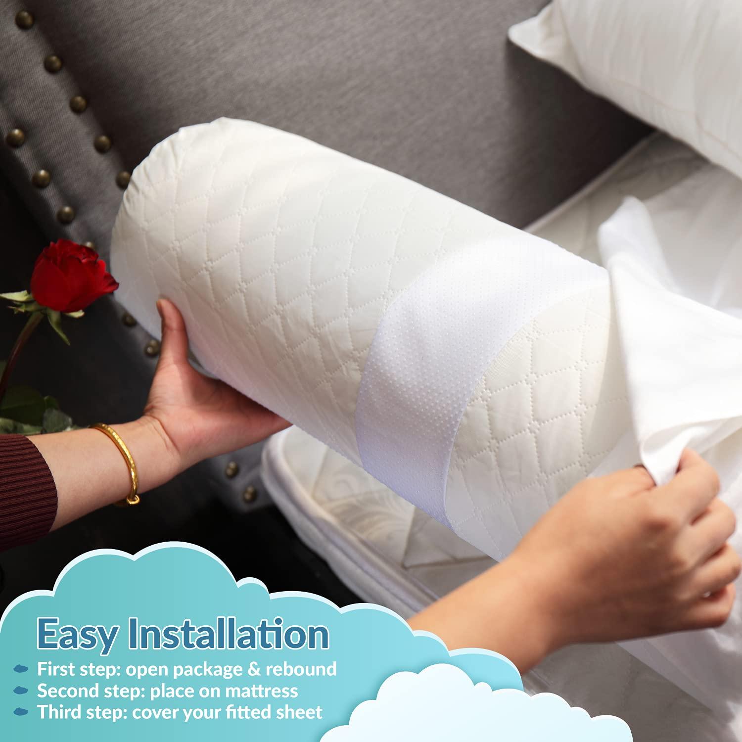 MODVEL Toddler Bed Bumper Rail Guard Comfortable Hypoallergenic Foam