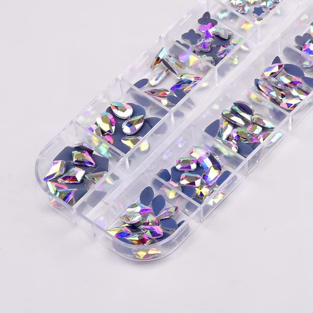 Clear Plastic Face Jewels, 180pc