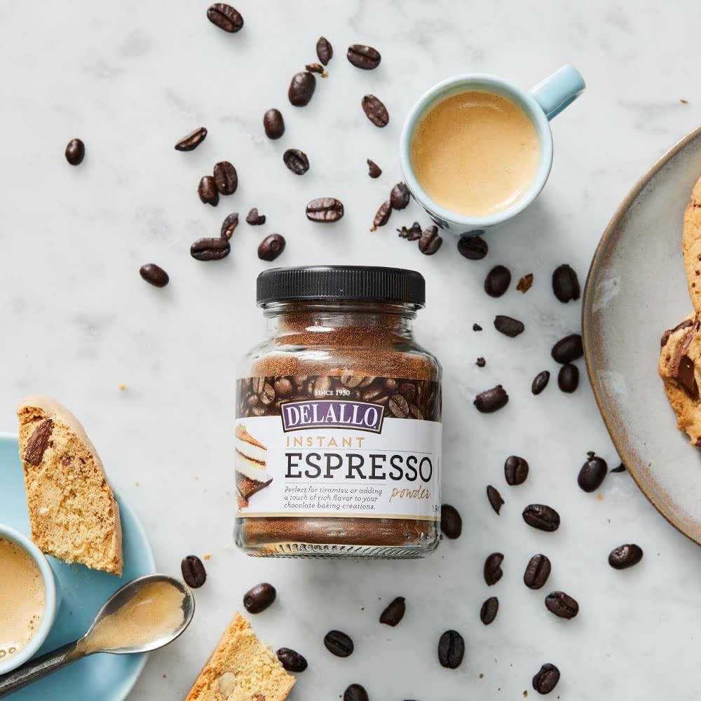DeLallo Instant Espresso Powder, 1.94oz Jar 1.94 Ounce (Pack of 1)