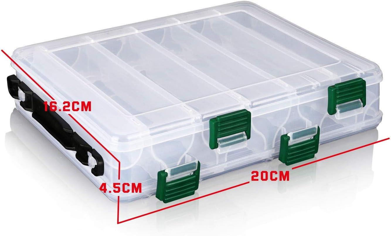 Outdoor Big Fishing Tackle Boxes Organizer Tool Hooks Lures Bait