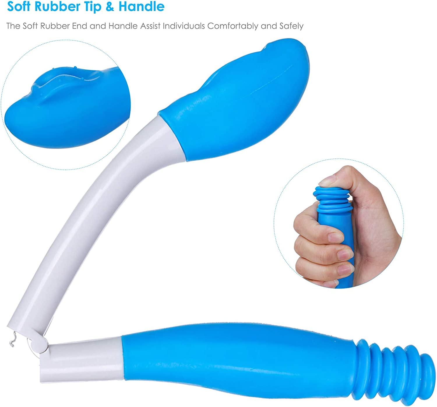 Eurobuy Long Reach Comfort Wipe, Bottom Buddy Toilet Tissue Wiping Aid, Folding Comfort Wipe