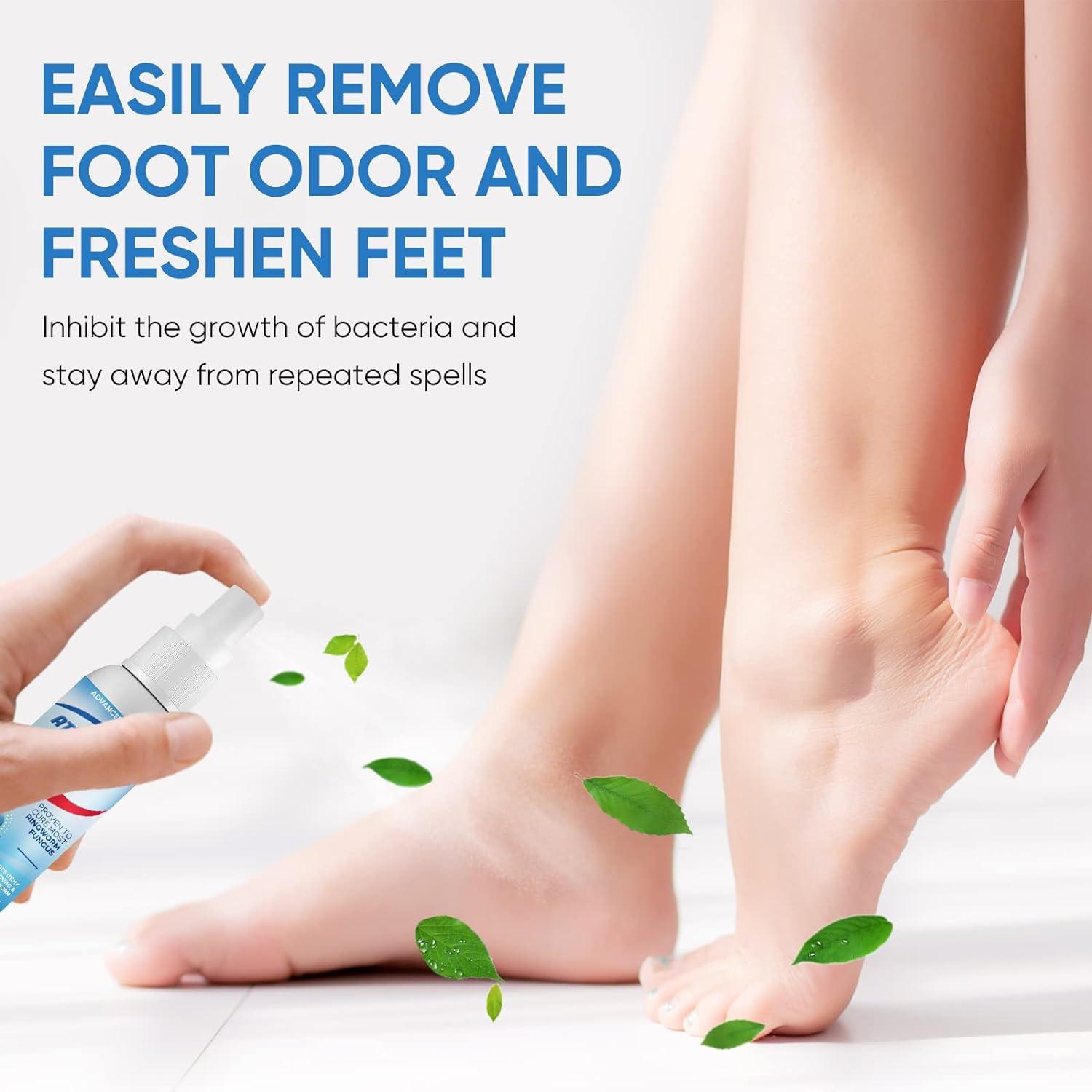 Athlete's Foot Spray 30ml Easy Treatment for Foot Fungus Blue