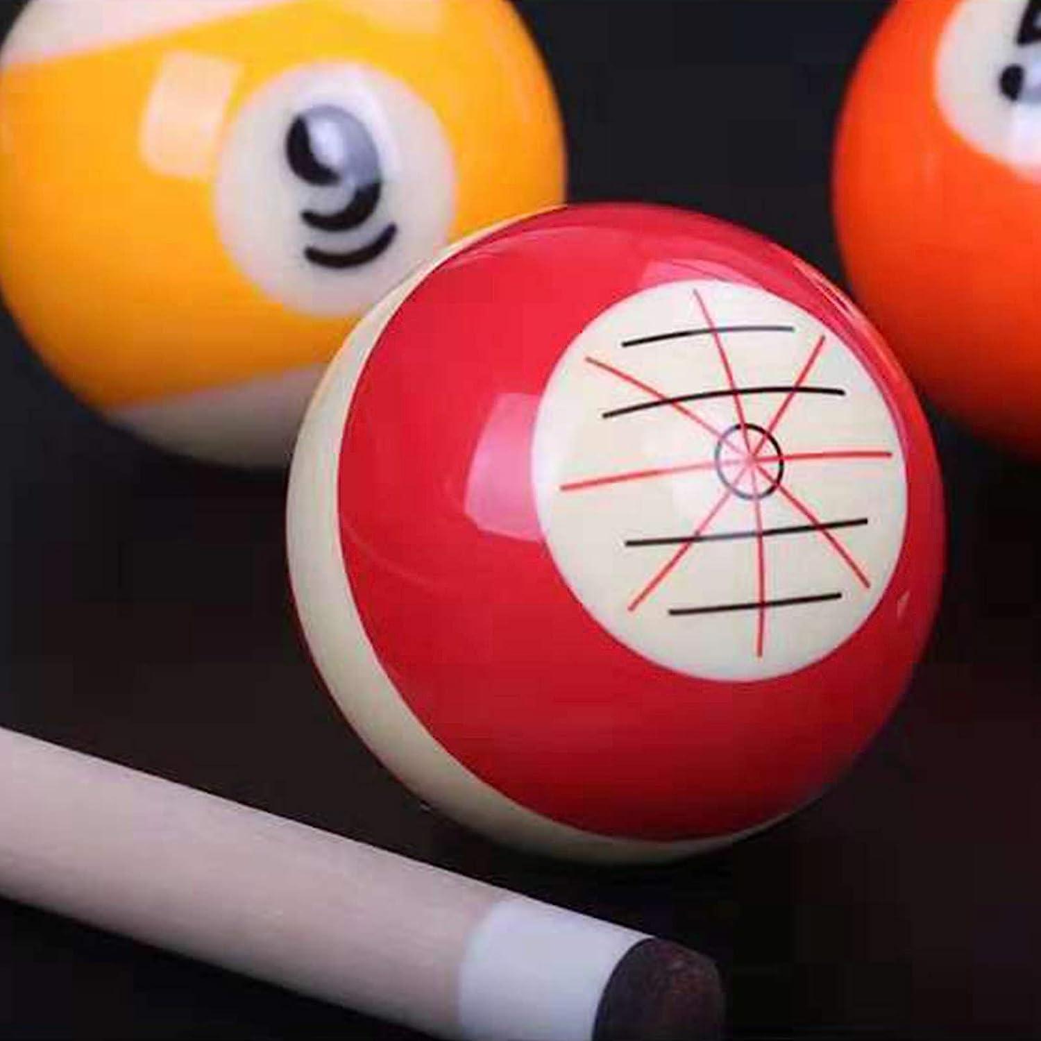 Billiards Cue Ball Practice Entraînement Artifact Balles d'entraînement  avec lignes et points standard adaptés aux huit balles américaines