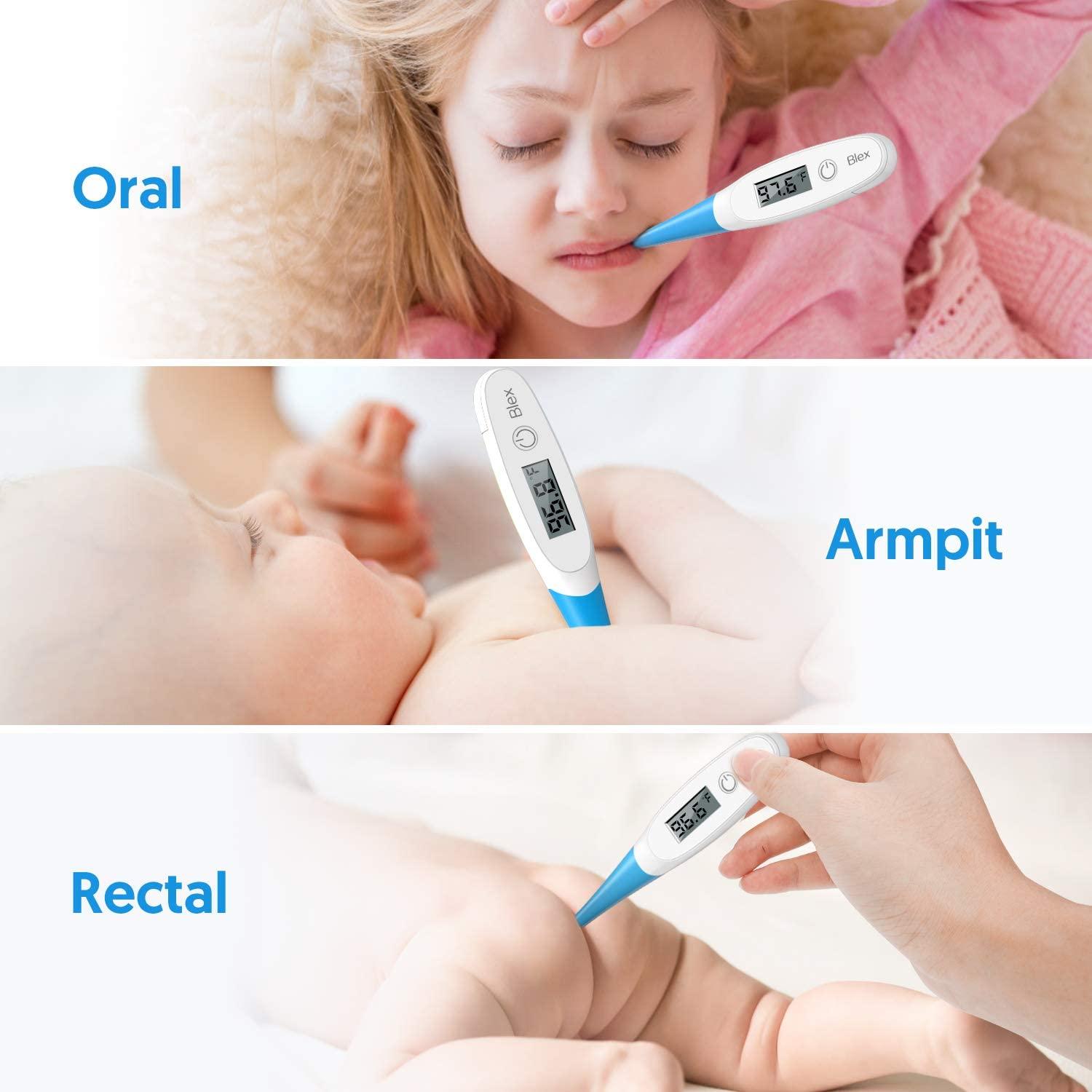 Thermometer for Adults and Kids, Digital Oral Thermometer with 10