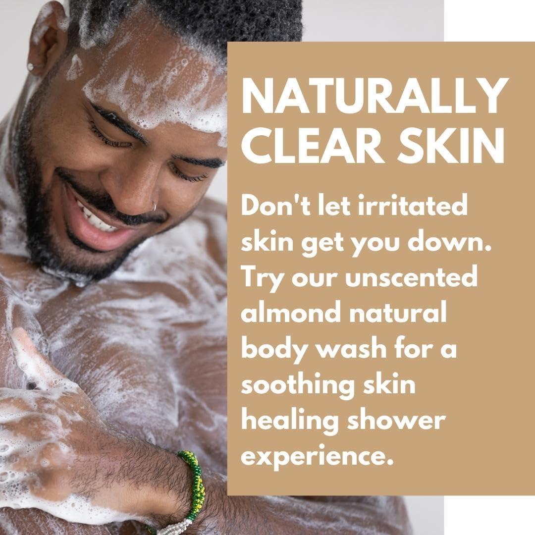 Almond Shower Gel (200ml) by Naturally Solved Anti Fungal Body Wash