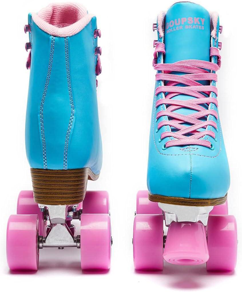 Goupsky Roller Skate Shoes for Women/Youth Retro Wheels Quad