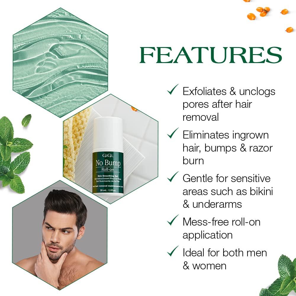 Gigi No Bump RollOn Gel 2 oz PostWax & After Shave Skin Care