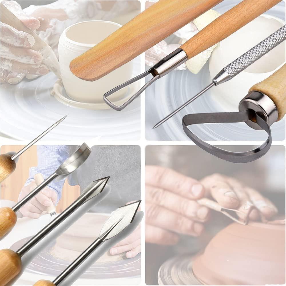 Clay Tools 40PCS Pottery Tools Clay Sculpting Tools for Kids Polymer Clay  Tools Kit Ceramic Tools for DIY Handcraft Modeling Clay Carving Tools Set