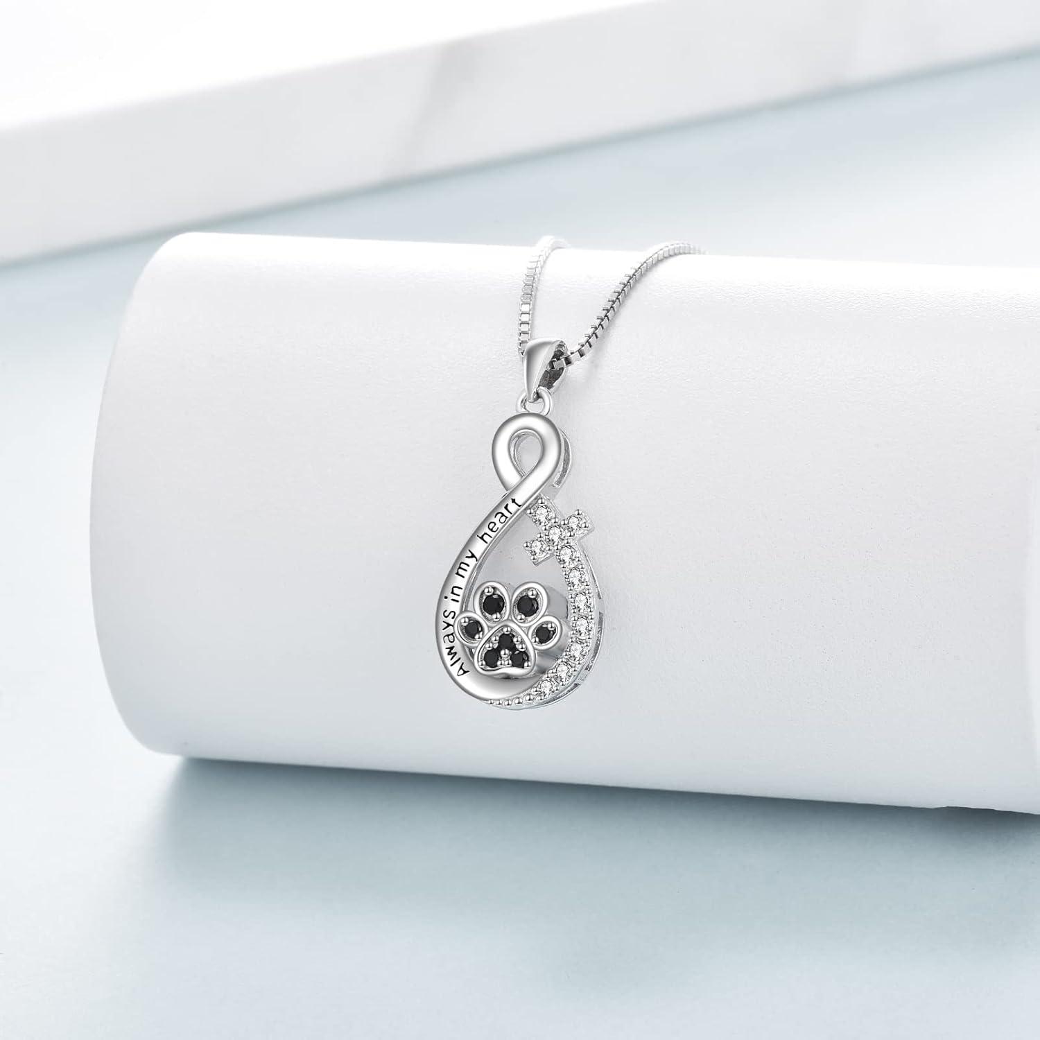 Personalised Custom Pet Photo Necklace Cat Necklace In Sterling Silver