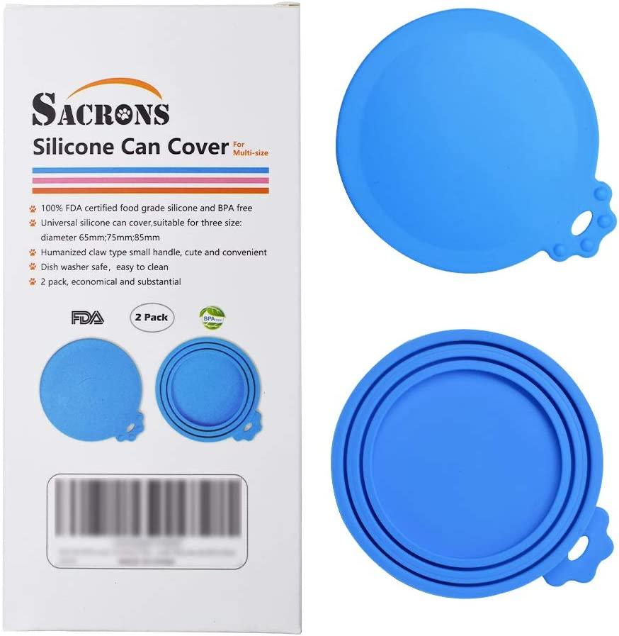 SACRONS Can Covers Universal Silicone Can Lids for Pet Food Cans