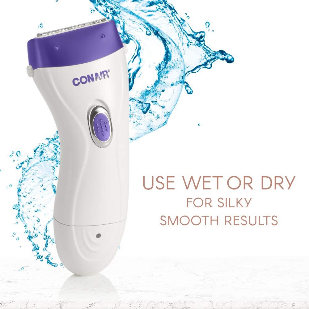 Conair Ladies Dual Foil Rechargeable Wet/Dry Shaver with Popup Trimmer