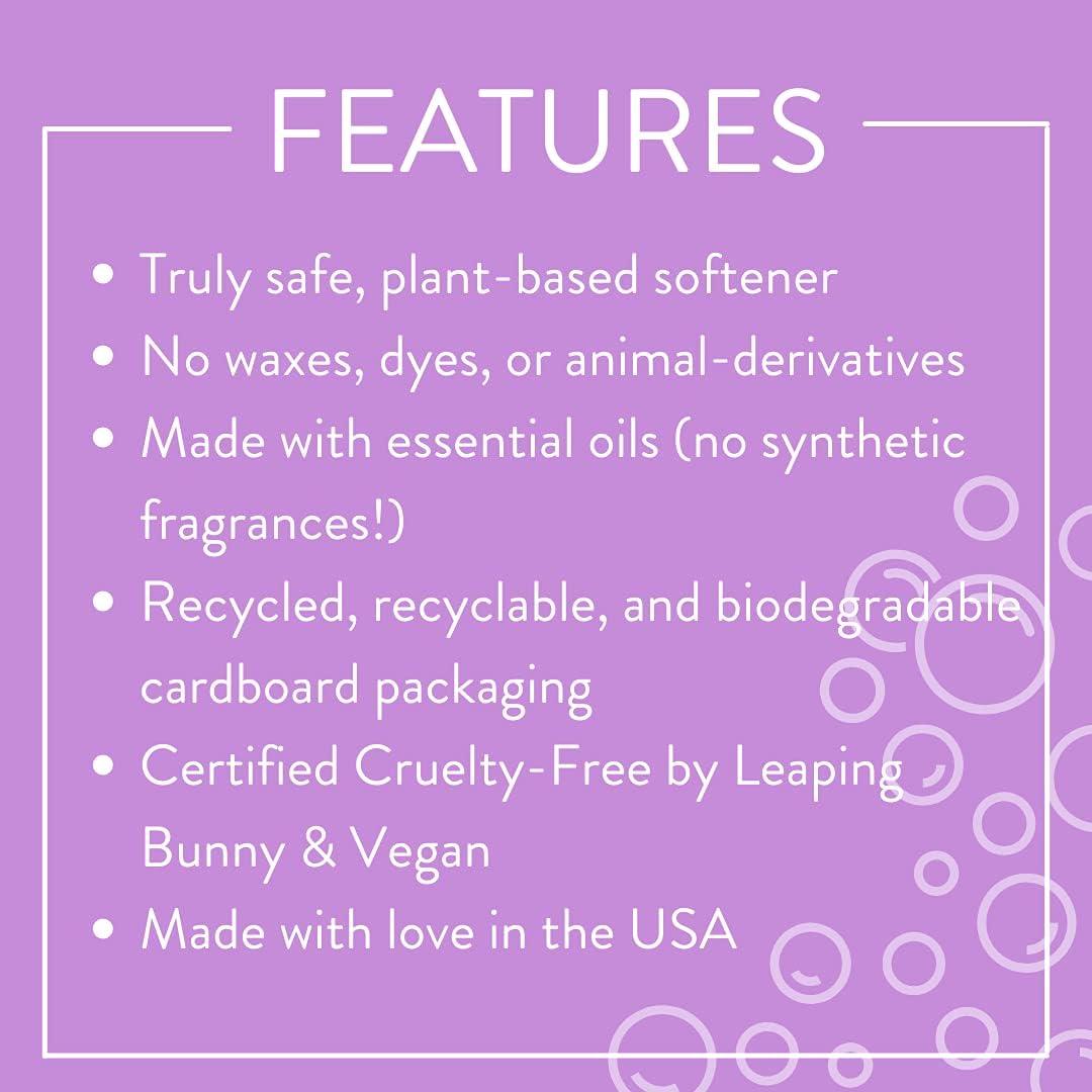 Molly's Suds All Natural Fabric Softener Dryer Sheets for Sensitive