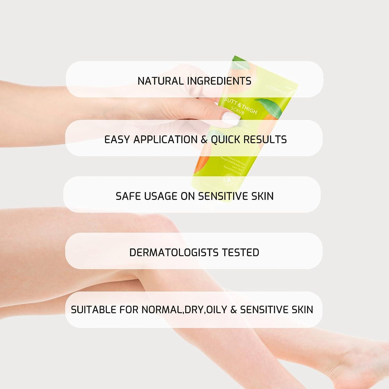 Cosmpro Butt Exfoliating Scrub KP Bump Eraser for Bikini Area AHA