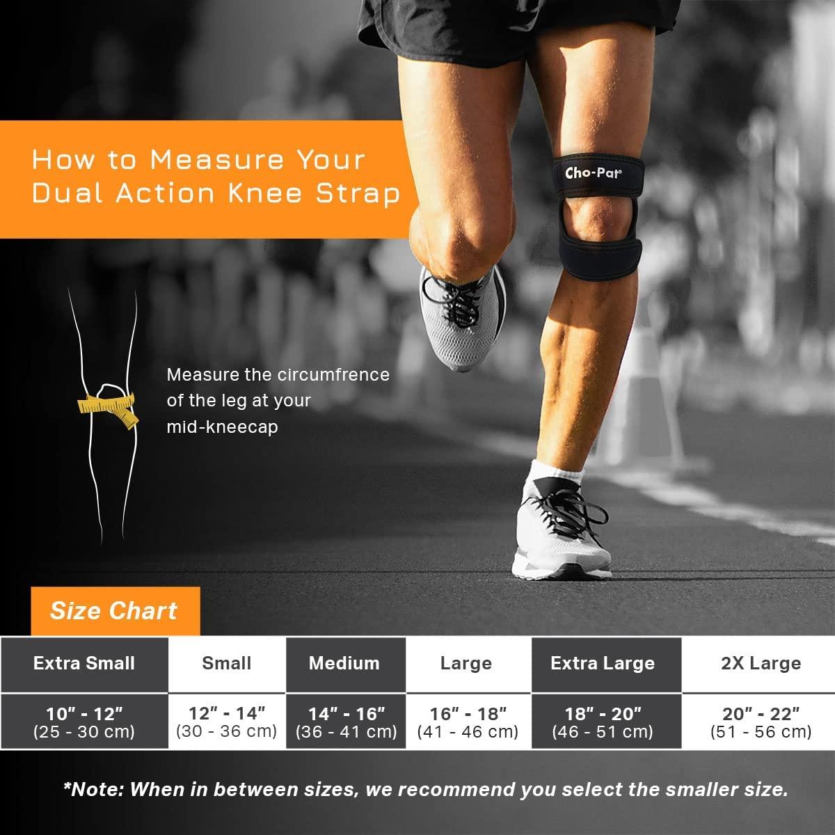 ChoPat Dual Action Knee Strap, Provides Full Mobility and Pain Relief
