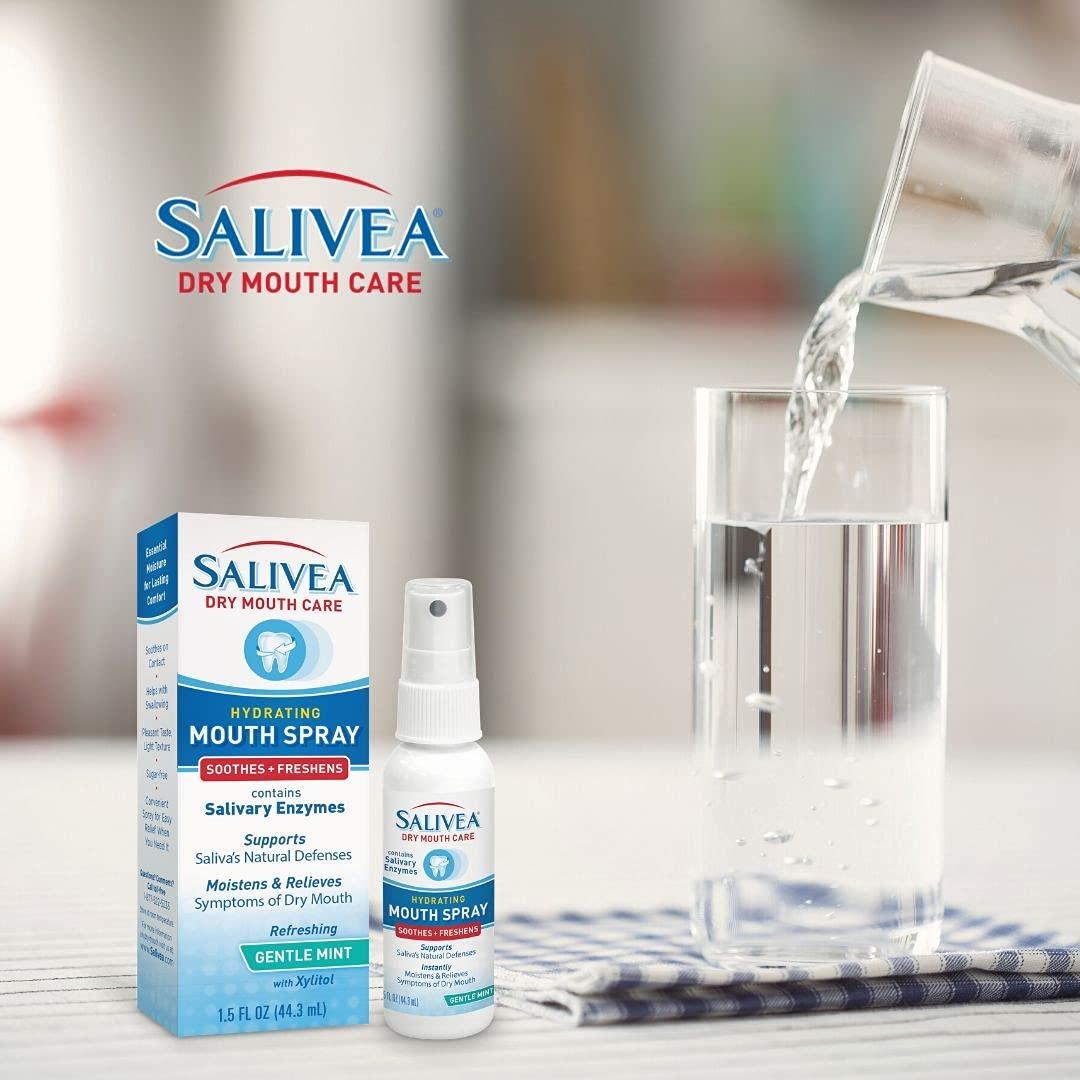 Salivea Extra Gentle Dry Mouth Spray Soothing Mint Mouth Spray