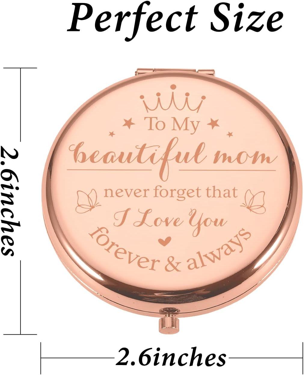 NUBARKO Great for Mom Birthday Gifts for Mom from Daughter Son Best Mom  Ever Gifts Best Gifts for Elderly Mom New Mom Gifts for Women Meaningful  Gift Compact Mirror for Mom Grandmom