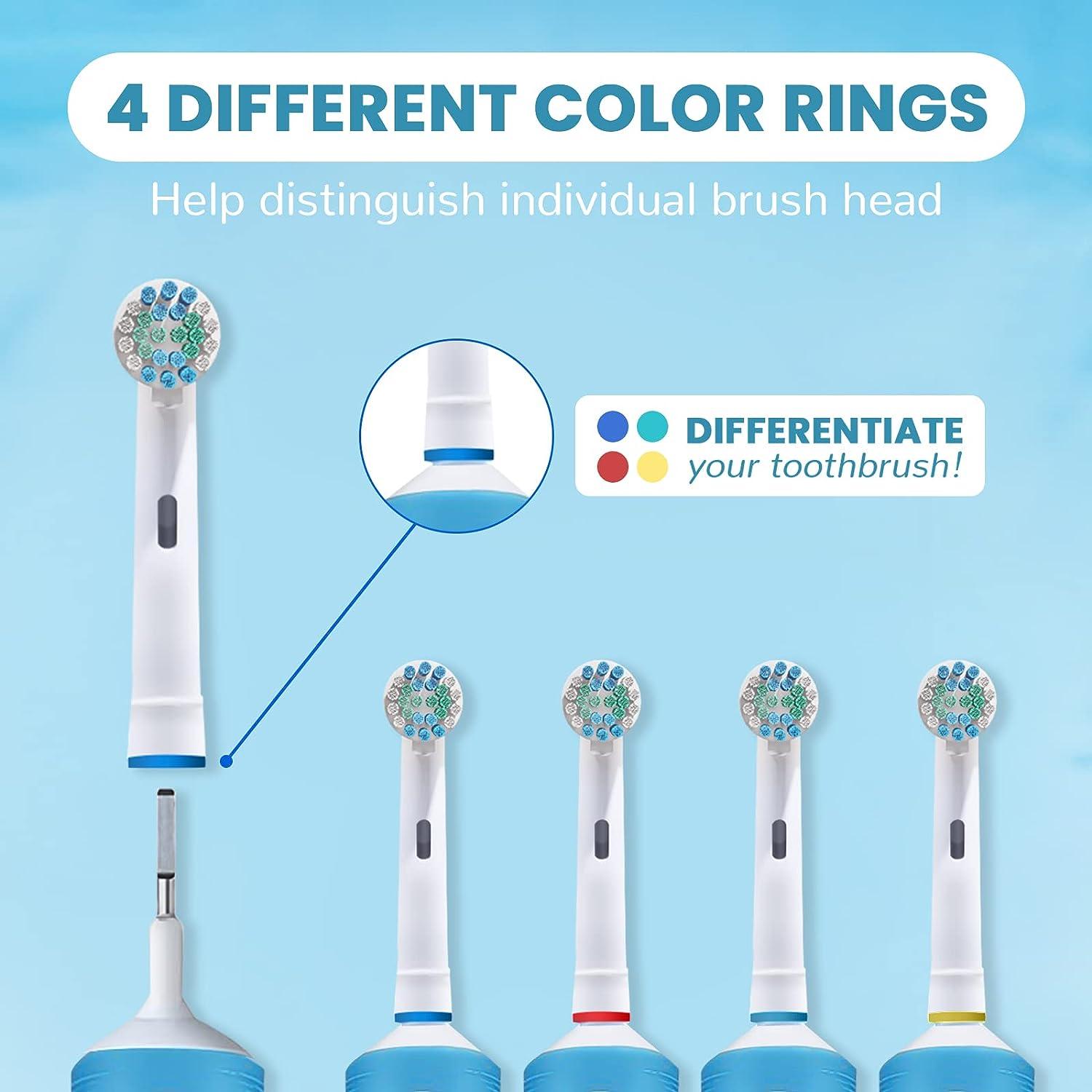 Replacement Toothbrush Heads Compatible With Oral B Braun, 4 Pcs