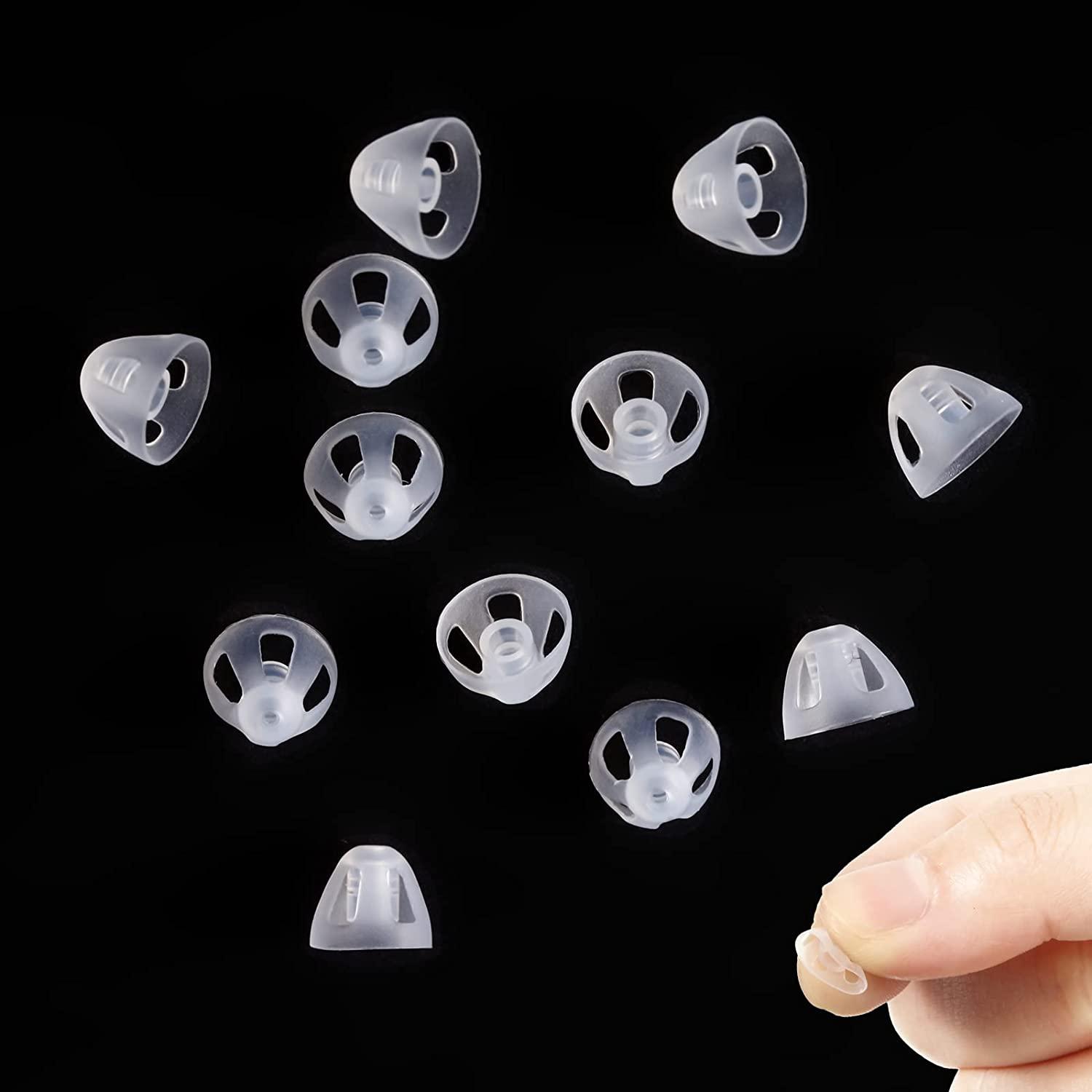 20 Pack 10 Mm/ 8.5 mm Clear Hearing Aid Ear Piece Open Domes Hearing