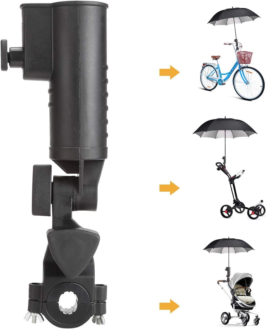 Golf Cart Umbrella Holder Adjustable Size Angle Stroller