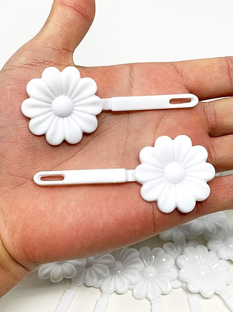 Tara Girls Self Hinge Plastic Flower Hair Barrettes 18 Pieces Selection