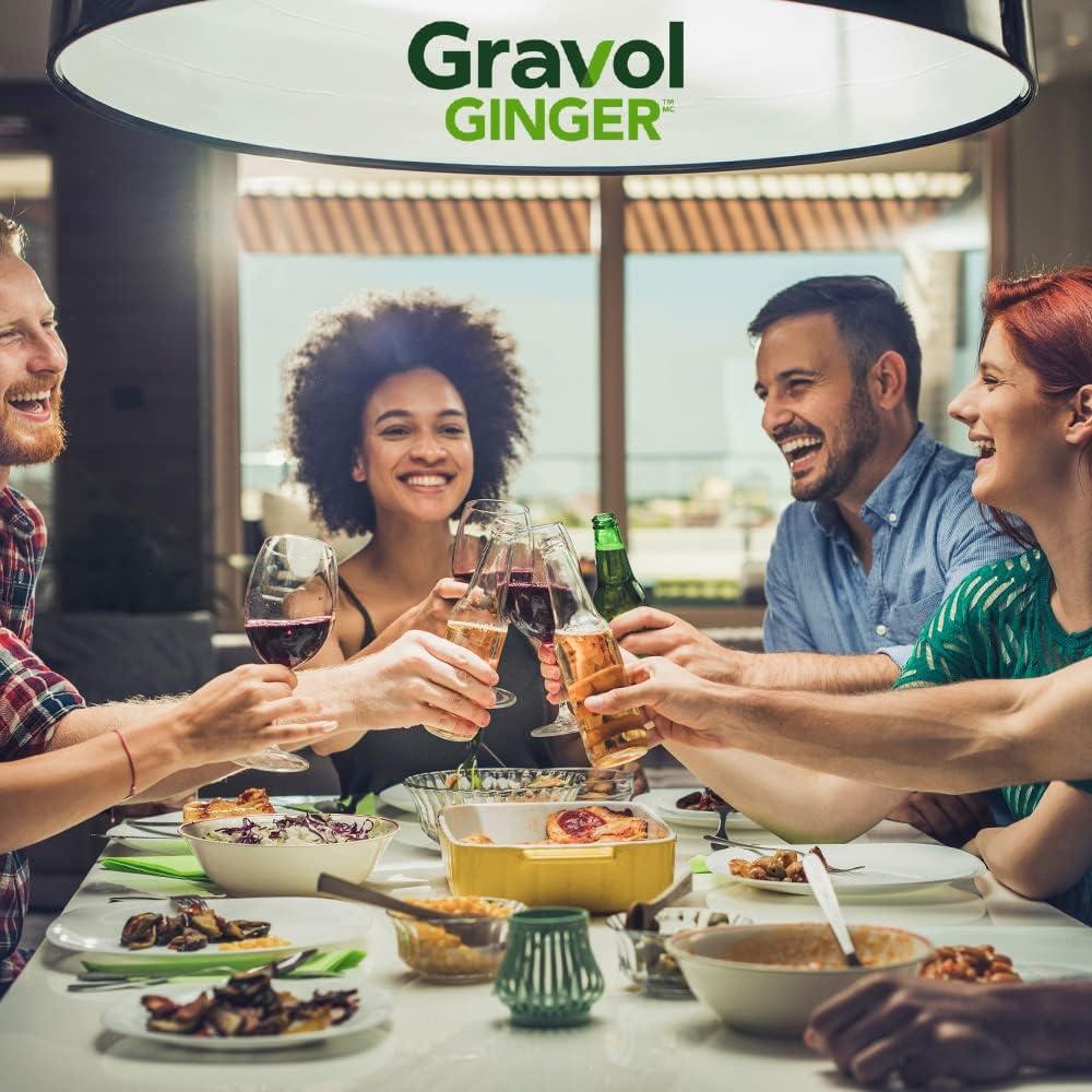 Gravol Ginger Tablets Natural Relief for Upset Stomach & Nausea 20ct