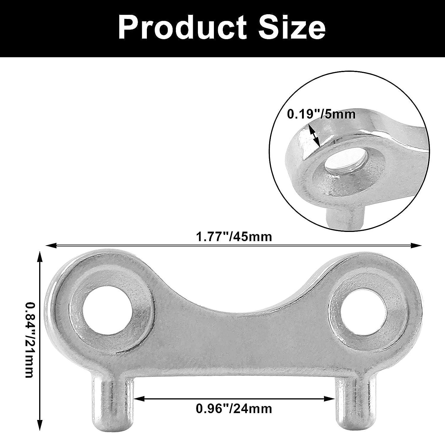 Jiozermi 5 Pcs Boat Gas Cap Key, Stainless Steel Deck Fill Plate Key