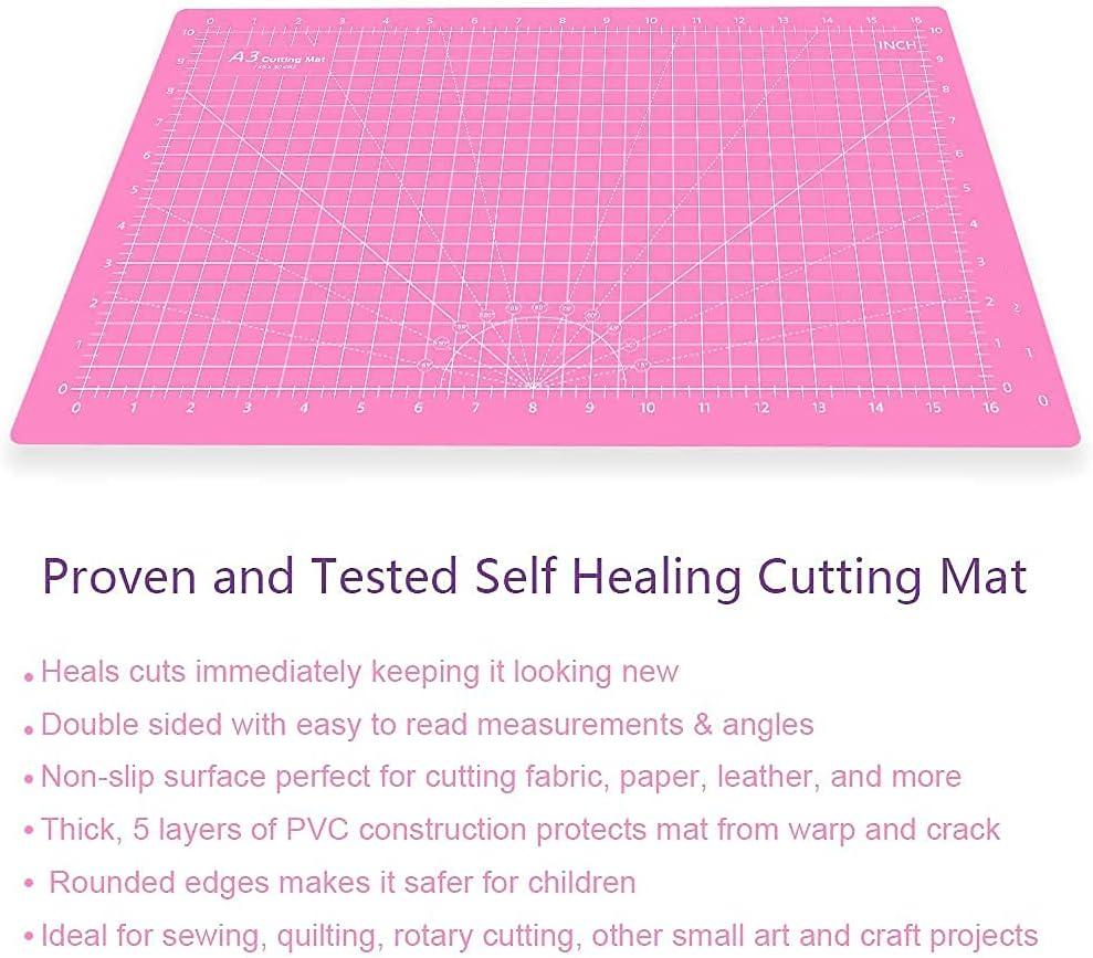Art Self Healing PVC Cutting Mat, Double Sided, Gridded Rotary Cutting  Board for DIY Craft, Fabric,Sewing, Scrapbooking Project