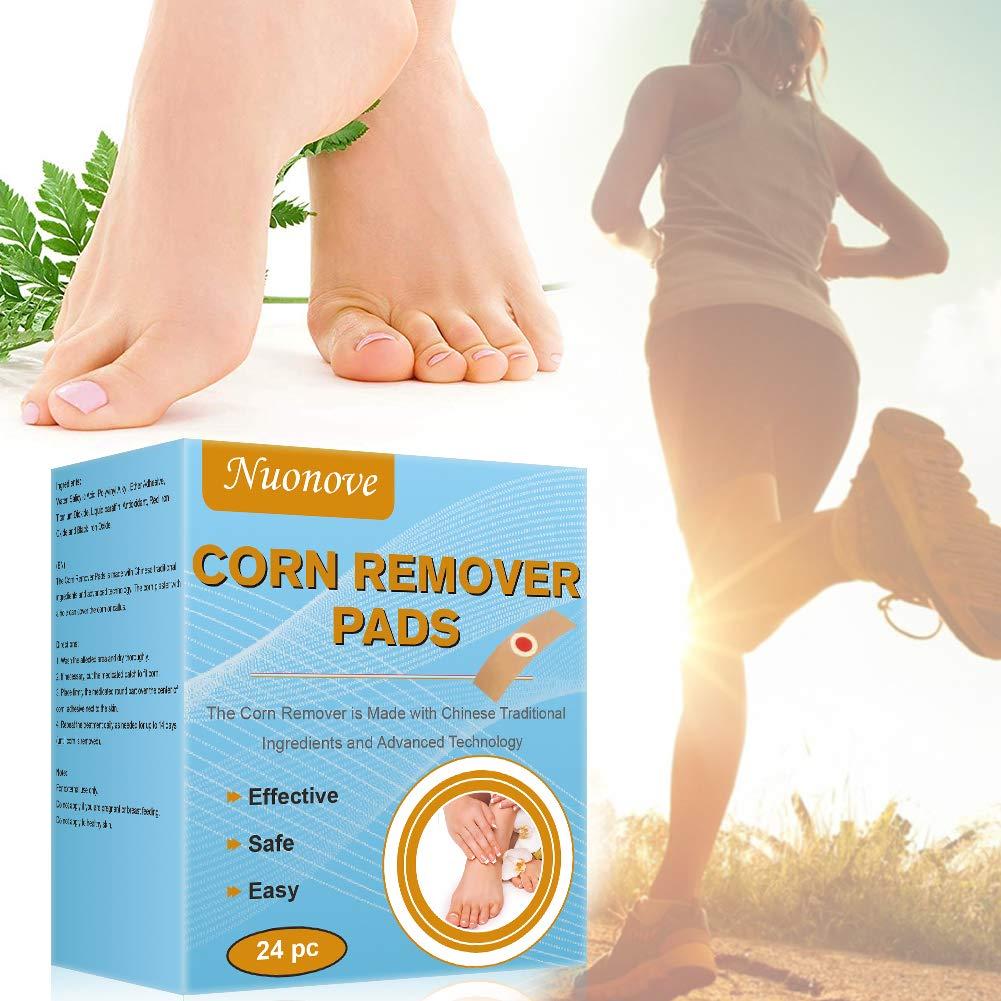 24 Pads Corn Remover Pads Toe Corn And Callus Removal Natural Foot