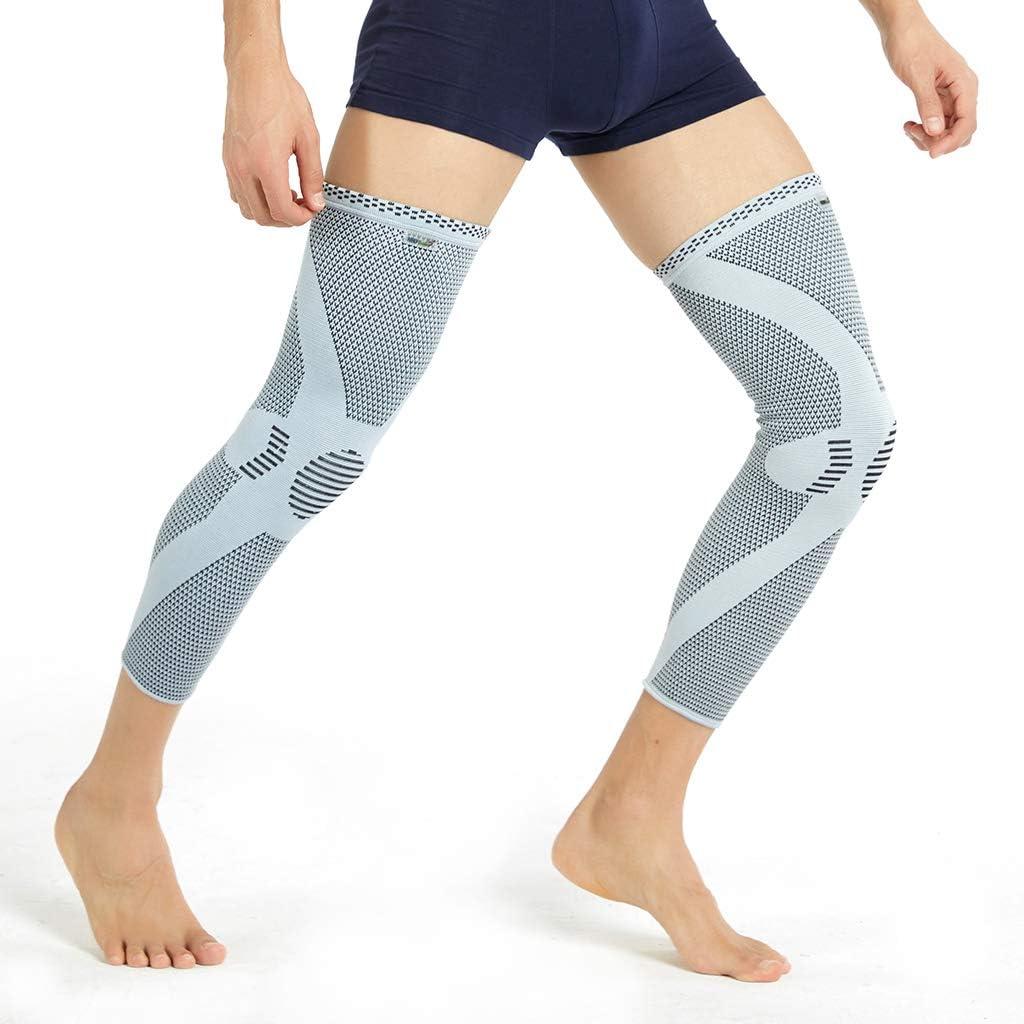 NeoTech Care Leg and Knee Support Sleeve - Bamboo Fiber Knitted Fabric -  Elastic & Breathable - Medium Compression - Grey Color - Size S M L or XL  X-Large (Pack of 1) 1