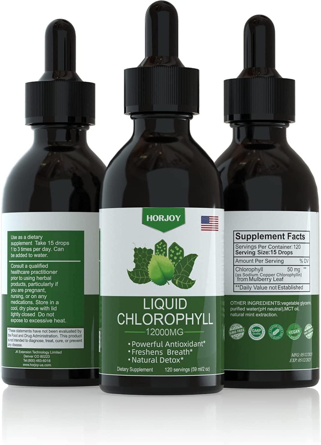 Chlorophyll Liquid Drops 100 Natural Energy Booster and Immune