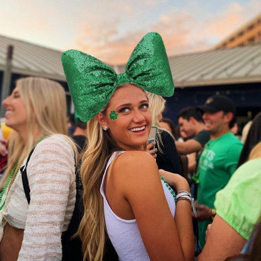 Wildarms Shamrock Green Tutu & Glitter Bow Hoofdband Set - Feestkostuum En Dans Outfit