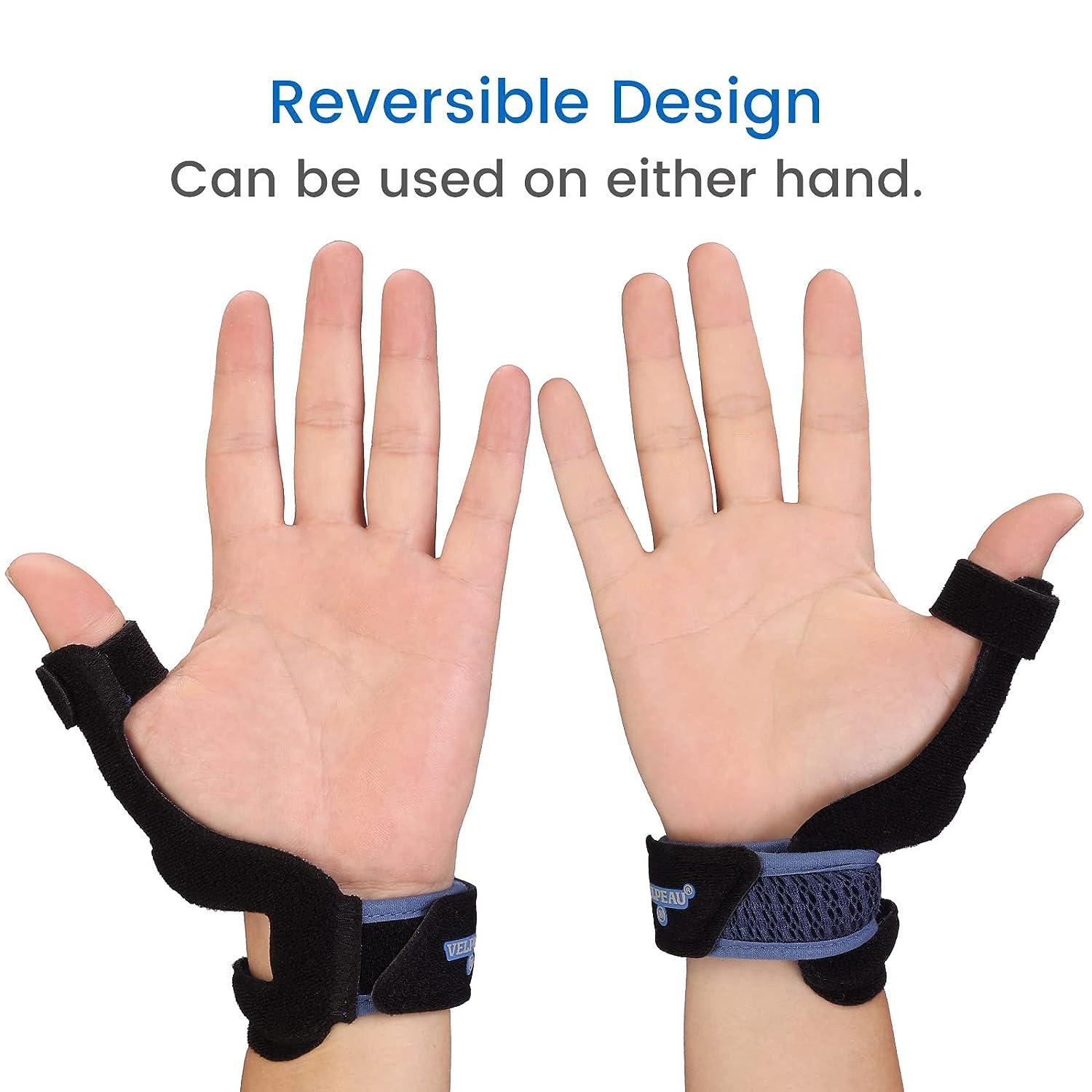 Velpeau Thumb Brace - Reversible Wrist & Thumb Spica Splint for Trigger ...