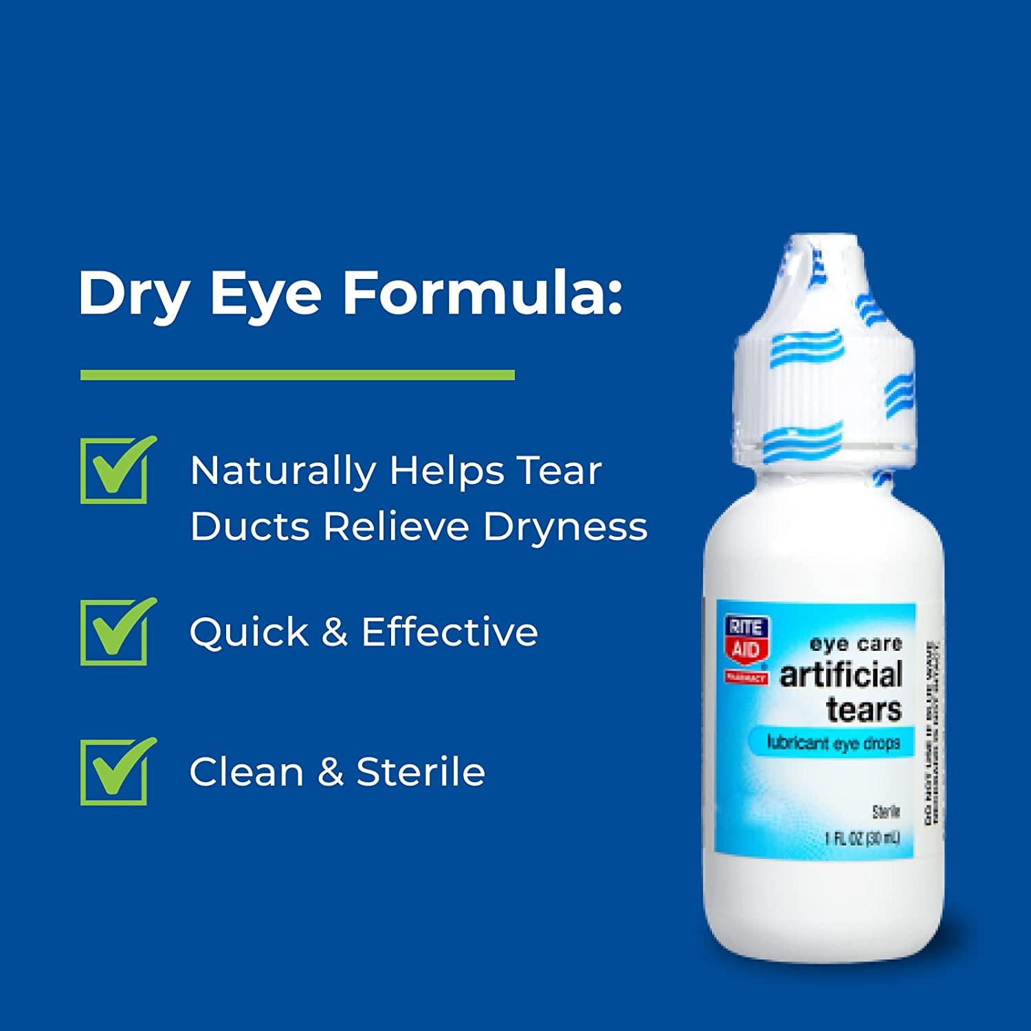 Rite Aid Artificial Tears, Polyethylene Glycol Lubricant Eye Drops 1