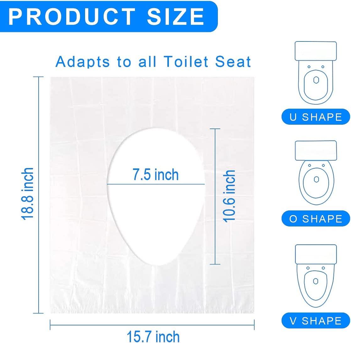 50 PCS Travel Disposable Toilet Seat Cover Waterproof Portable WC Pad  Toilet Mat For Baby Pregnant Mom,Independent Packing