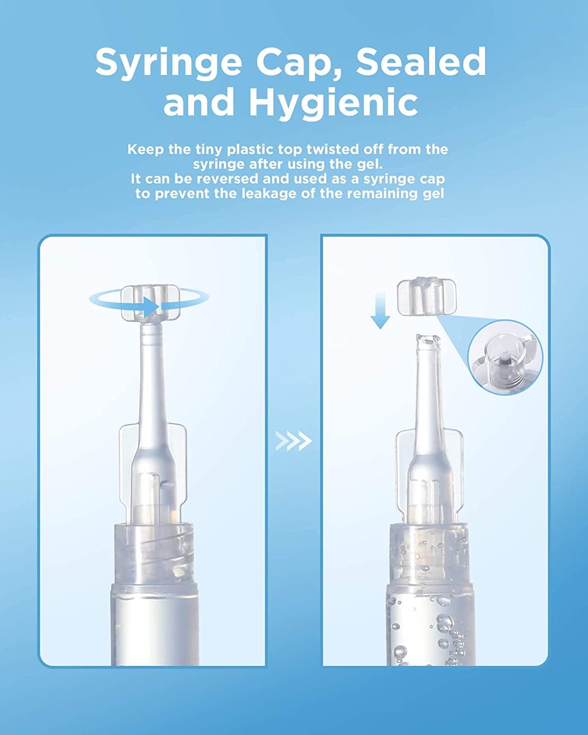 8 Pack Teeth Whitening Gel Syringes, 35 Carbamide Peroxide, Low