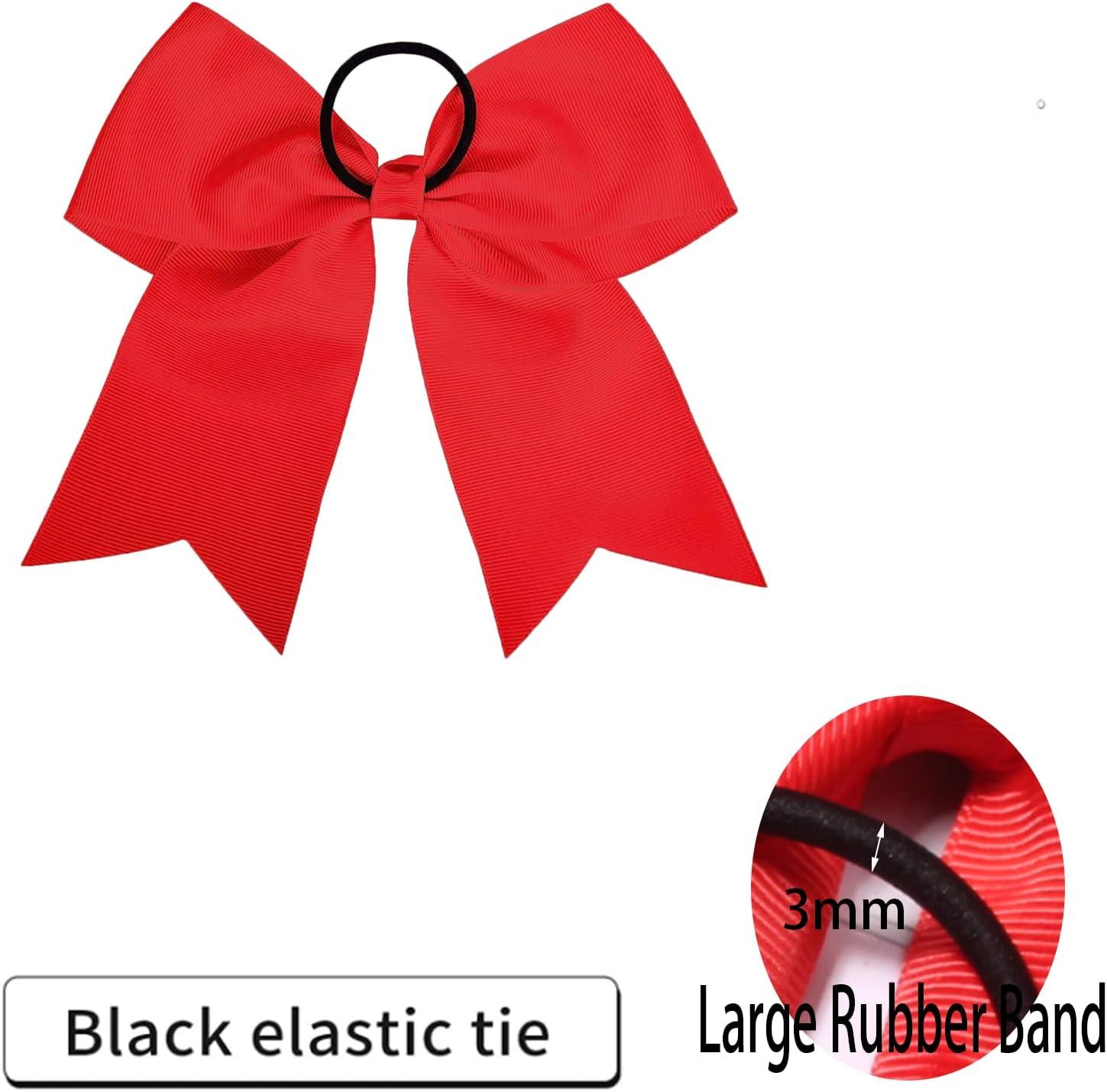 Red And Black Hair Bows For Women - 2Pcs Silkly Satin Hair Ribbon Bow With Metal Clips Hair Accessories For Girls