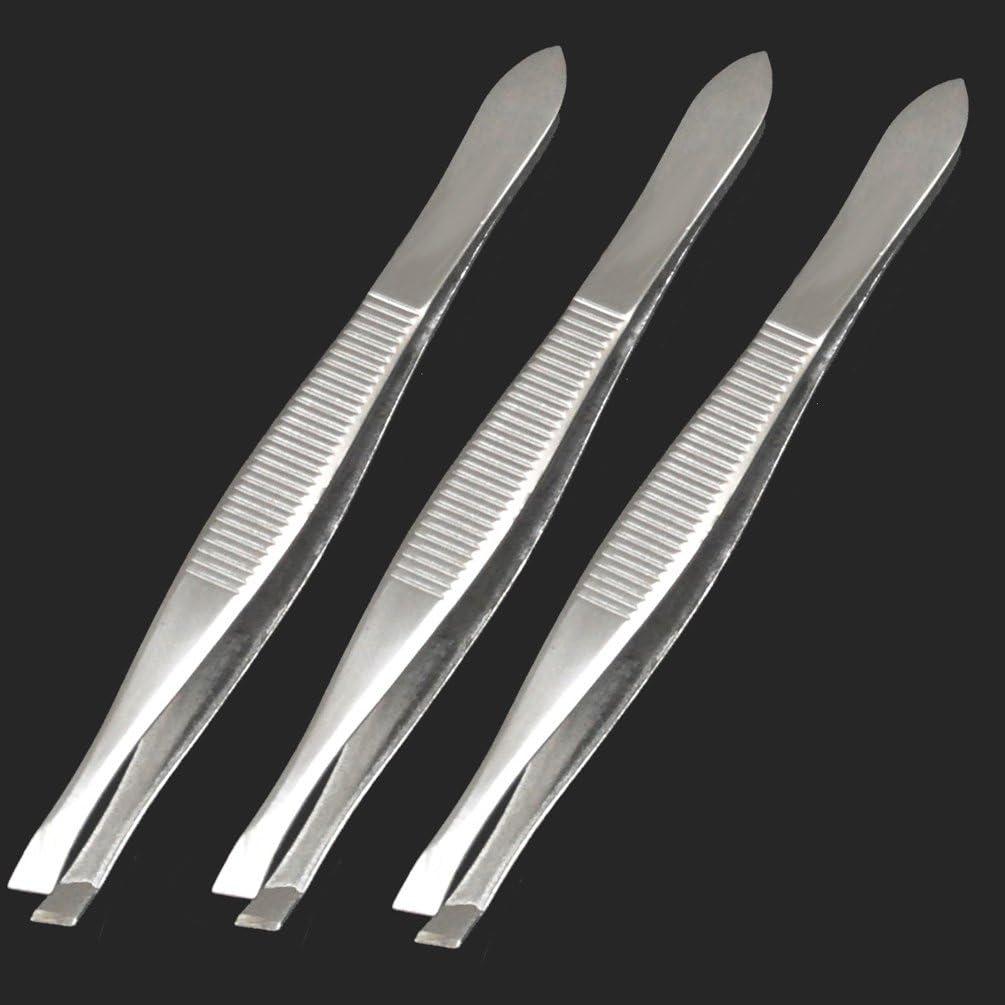 5 Stainless Steel Angled Tweezers