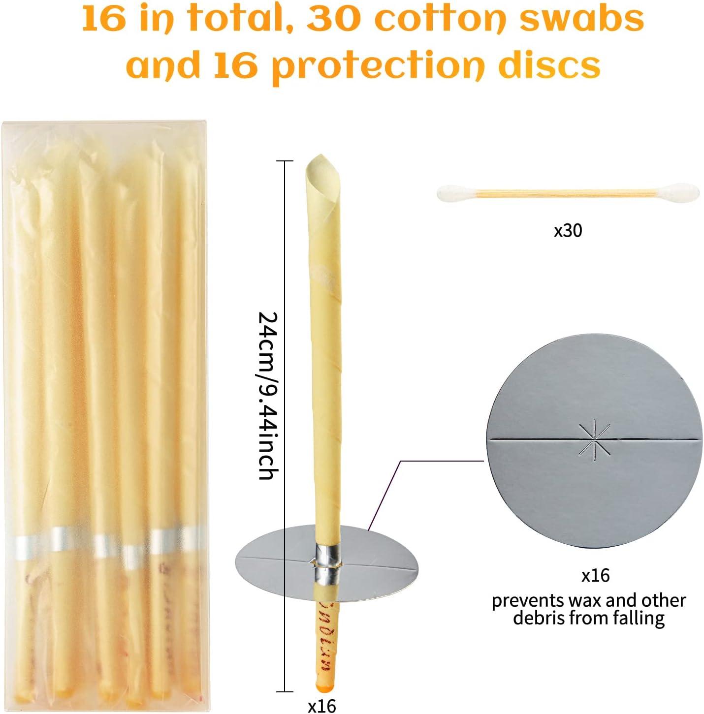 Beeswax Ear Candles Wax Removal 16Pack Ear Wax Removal Tool Remove