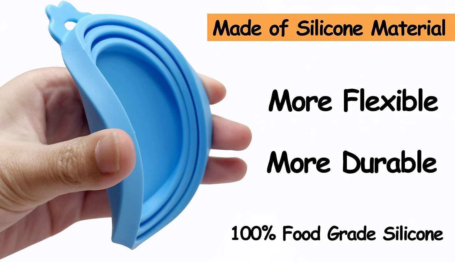 7 Pcs Can Covers Silicone Pet Food Can Lid Covers for All Standard Size
