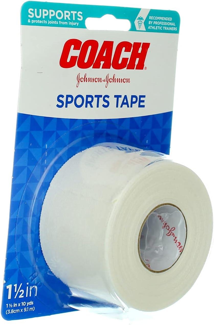 Johnson & Johnson 1.5 inch Coach Athletic Tape Professional Grade