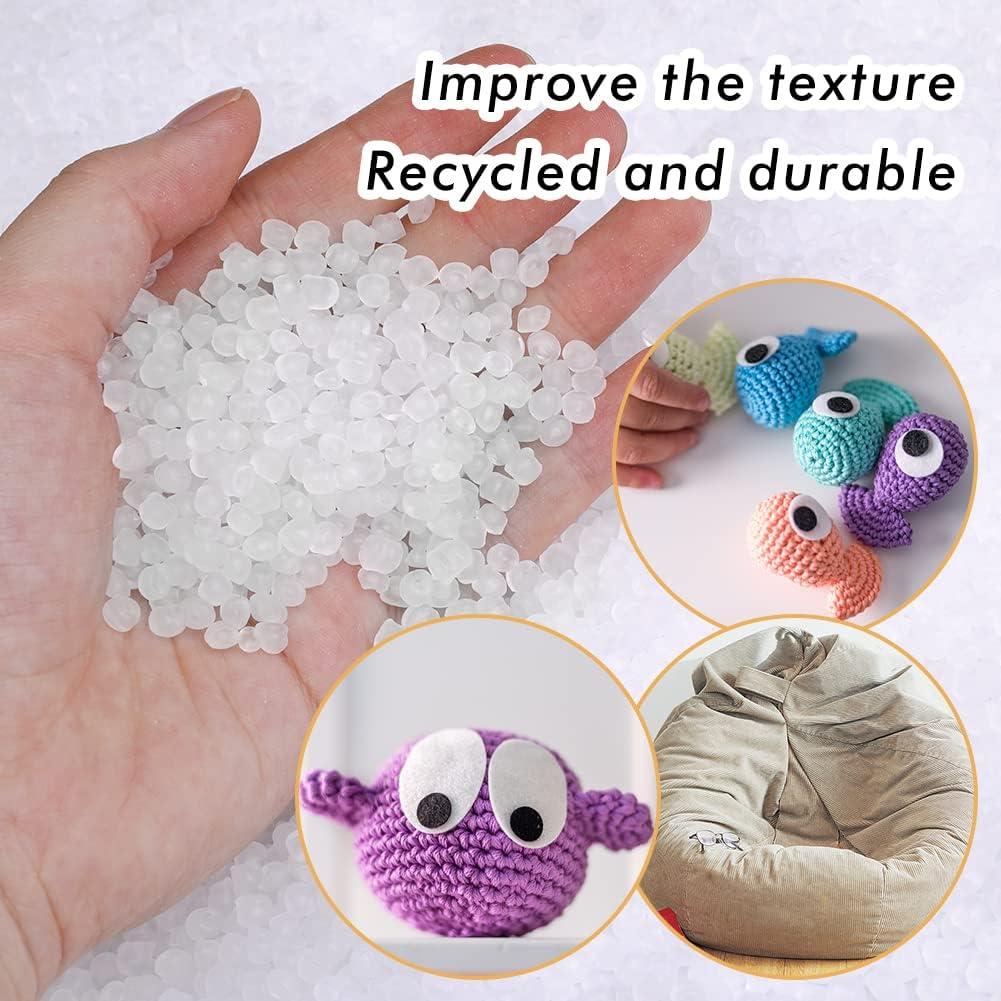 Poly Stuffing Beads Clear Plastic Weighted Stuffing Beads Stuffing Bean Bag  Filler Beads for Pillow Bean Bags Knitted Dolls Plush Animal Toys for Sale  in Brooklyn, NY - OfferUp