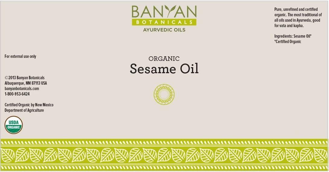 Banyan Botanicals Sesame Oil Organic & Unrefined Ayurvedic Oil for Skin