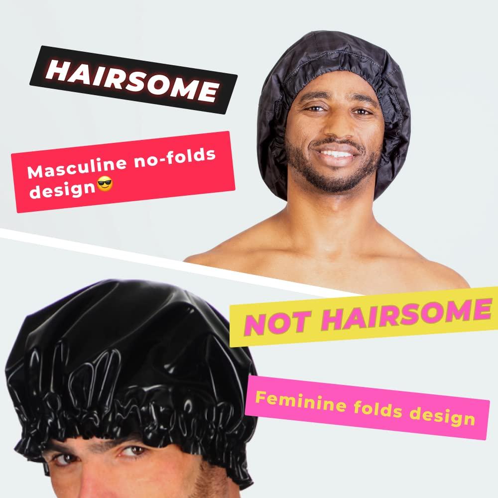 Men Shower Cap For dreadlocks, braids, curls, locs, curly Hair
