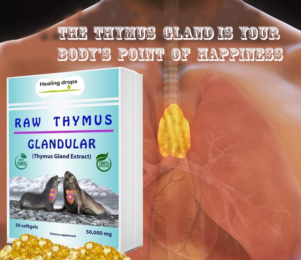 Thymus Glandular Supplement Immune & Allergy Support Soft Gels with