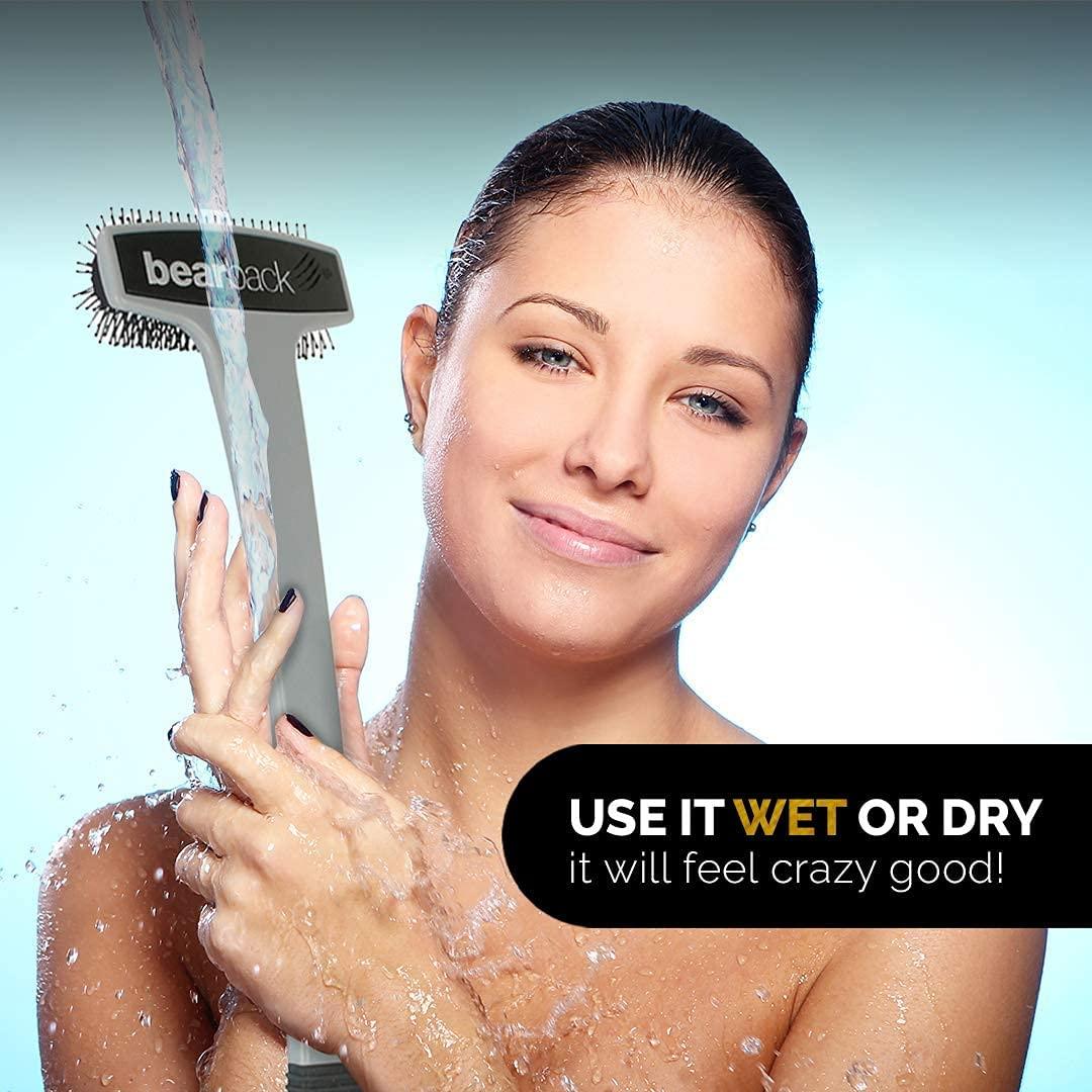 Bearback Back Scratcher Premium Extendable Folding Exfoliating Brush