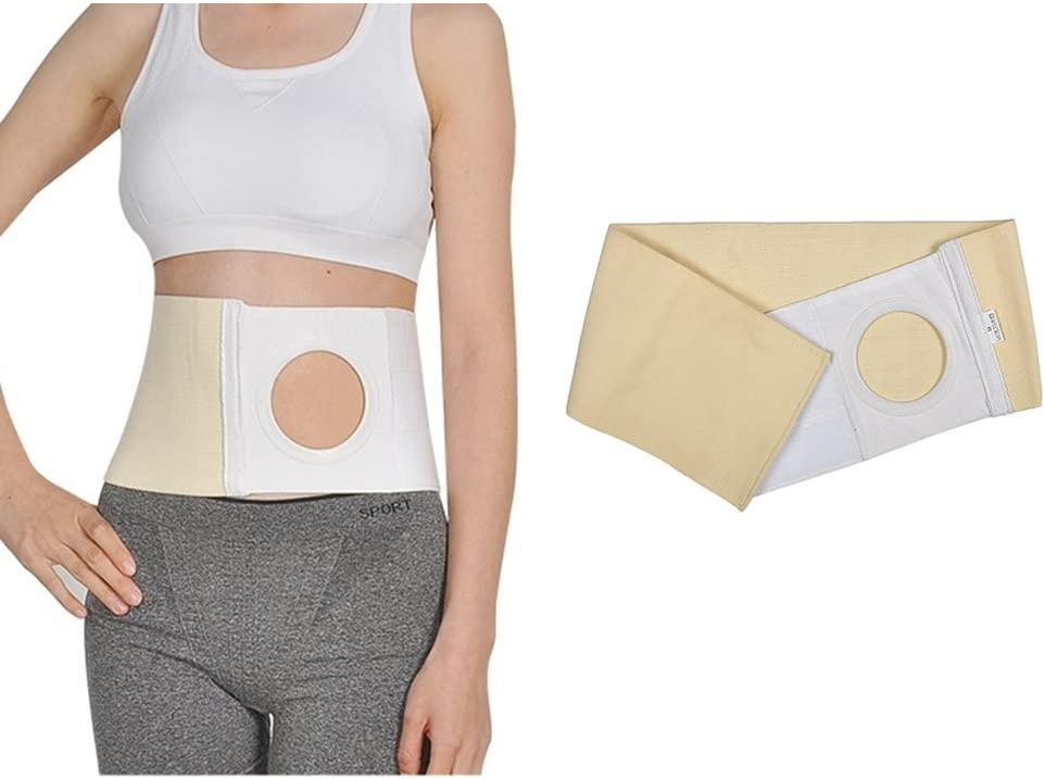 Ostomy Belt Hernia Wraps for Men Women Stoma Protector & Colostomy Support Belt Large Size