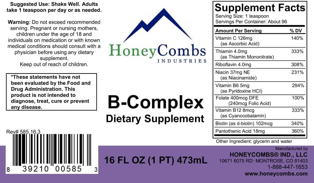 Vitamin B Complex Drops 16 Fl Oz Super B Complex & Vitamin