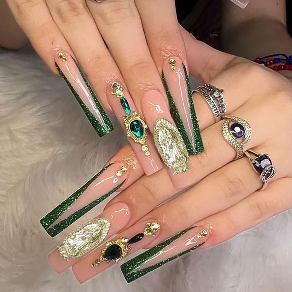 Crystal Butterfly False Luxurious Temperament Manicure Stickers Long  Wearable Nails - China Manicure and Wear Manicures price